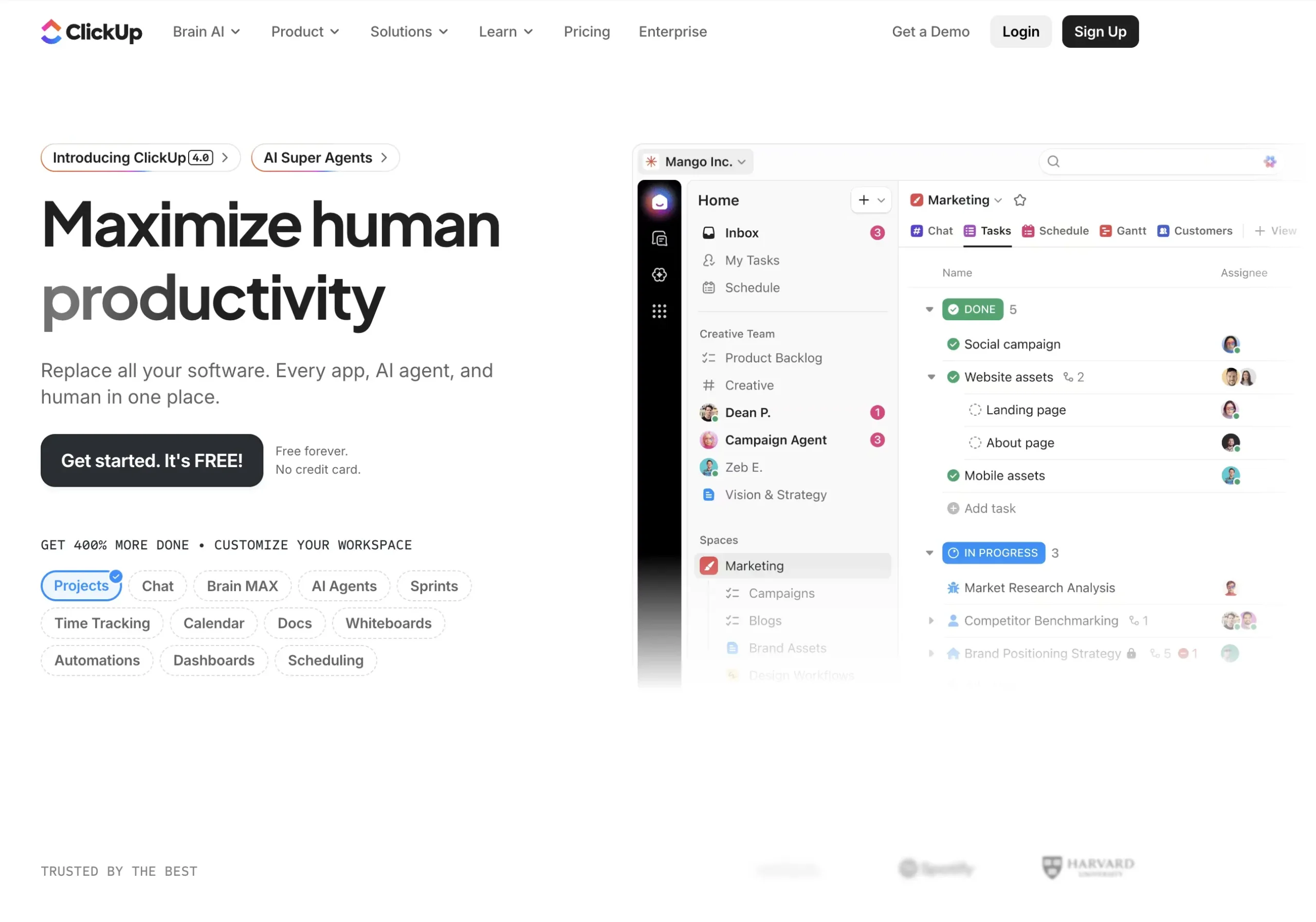 ClickUp 專案管理工具
