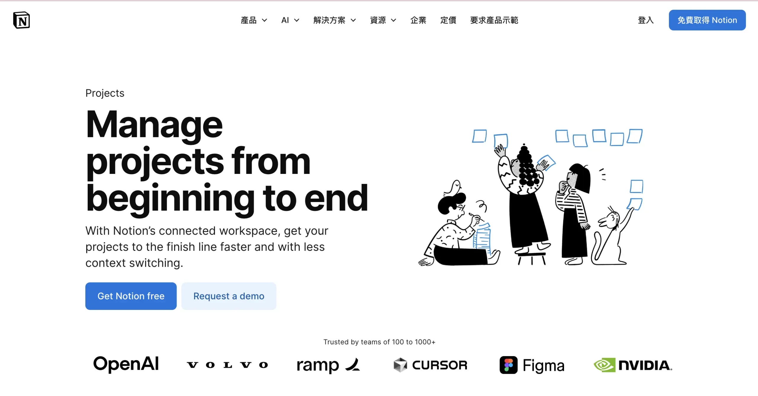 Notion 專案管理工具