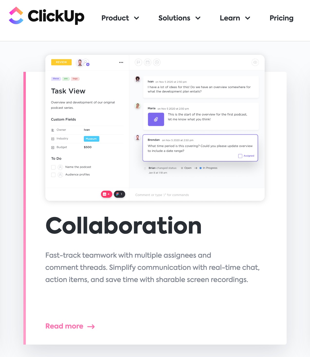 促進團隊合作溝通的高效工具推薦的數位溝通平台clickup