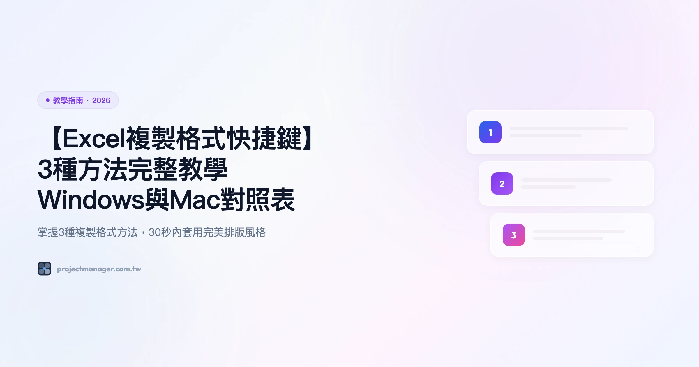 excel 複製格式 快捷鍵 教學指南精選圖片