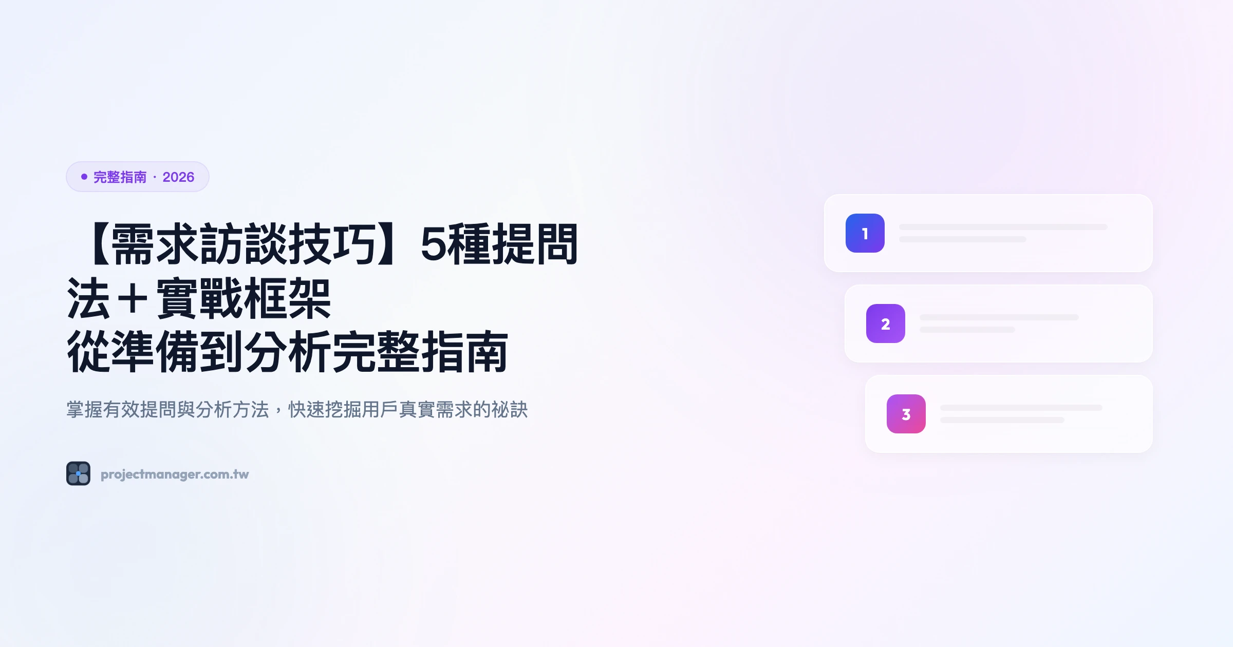 需求訪談技巧 完整指南精選圖片